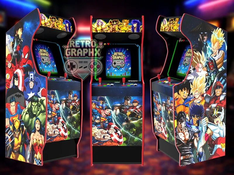 Design arcade Multi80 games | Design Micro center complet | Fichiers digitaux PDF  PSD - vue de face