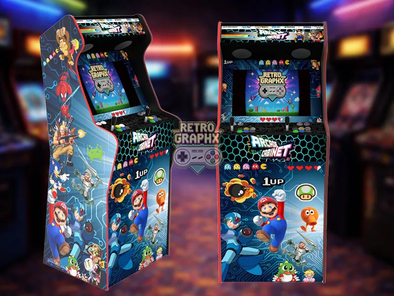 Design arcade MultiGames V2 | Design Micro center complet | Fichiers digitaux PDF  PSD - vue de face