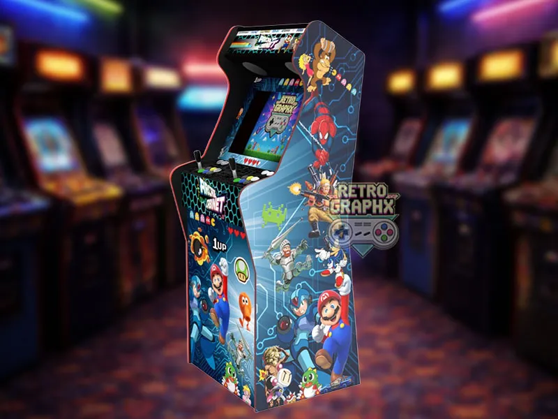 Design arcade MultiGames V2 | Design Micro center complet | Fichiers digitaux PDF  PSD - vue de droite