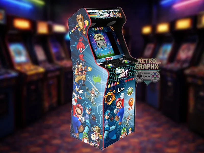 Design arcade MultiGames V2 | Design Micro center complet | Fichiers digitaux PDF  PSD - vue 3/4