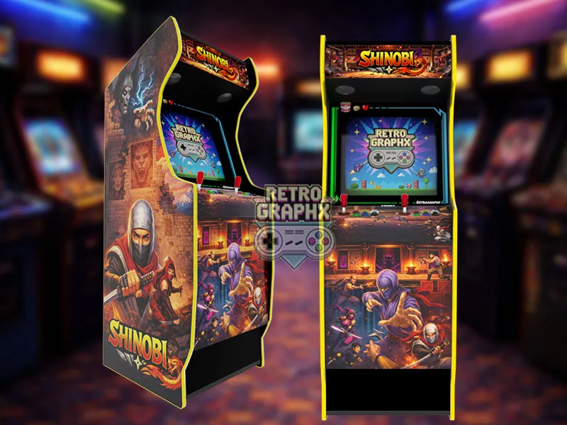 Design arcade Shinobi | Euro Edition | Fichiers digitaux PDF  PSD - vue de face