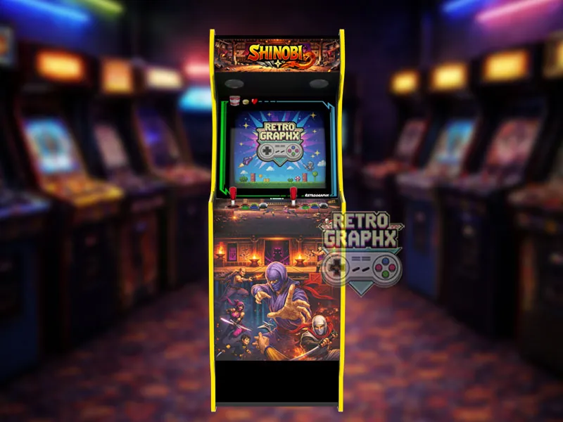 Design arcade Shinobi | Euro Edition | Fichiers digitaux PDF  PSD - vue de face