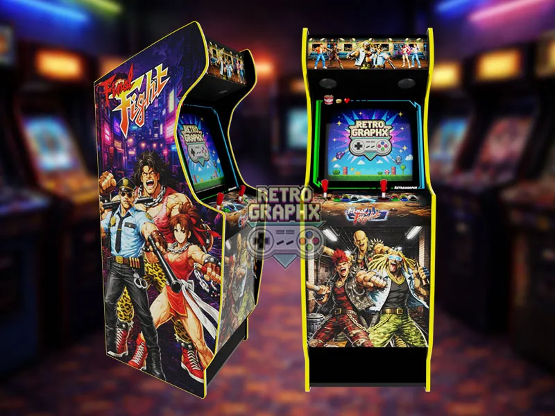 Design arcade Final Fight | Euro Edition | Fichiers digitaux PDF  PSD - vue de face