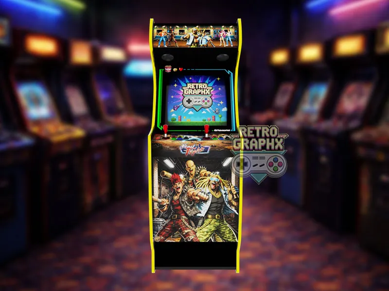 Design arcade Final Fight | Euro Edition | Fichiers digitaux PDF  PSD - vue de face