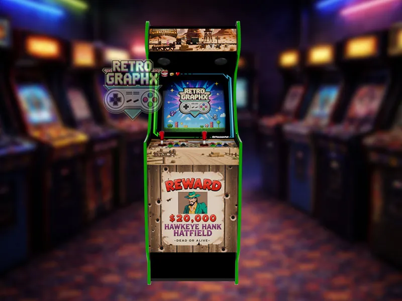 Design arcade Sunset riders | Euro Edition | Fichiers digitaux PDF  PSD - vue de face