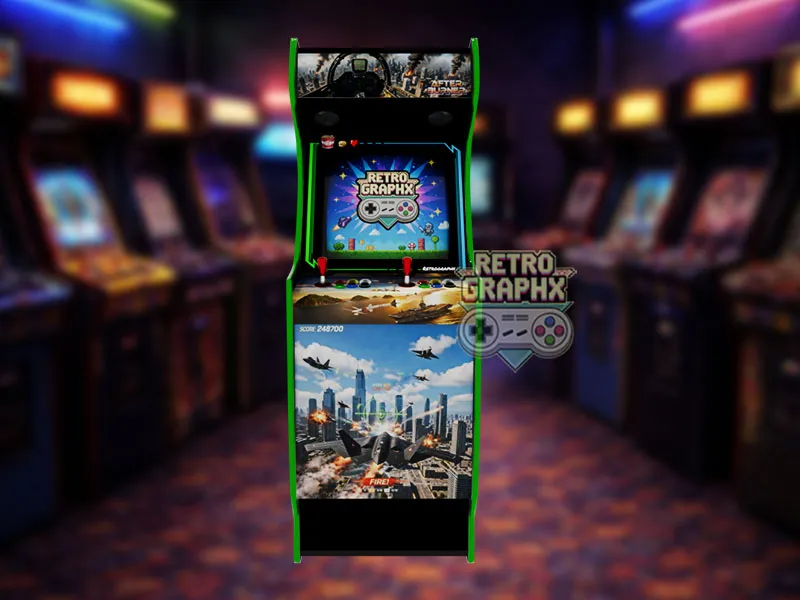 Design arcade After Burner | Euro Edition | Fichiers digitaux PDF  PSD - vue de face