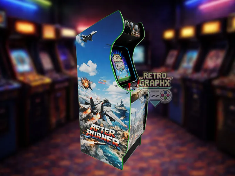 Design arcade After Burner | Euro Edition | Fichiers digitaux PDF  PSD - vue de gauche