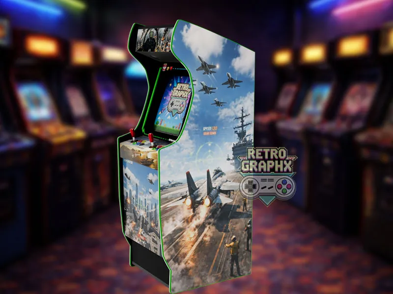 Design arcade After Burner | Euro Edition | Fichiers digitaux PDF  PSD - vue de droite